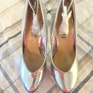 Silver Platform Heels